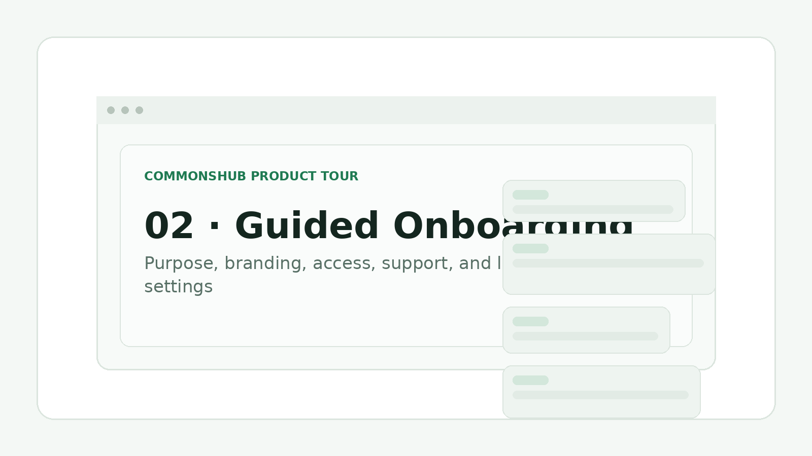 Placeholder for Commonshub guided onboarding